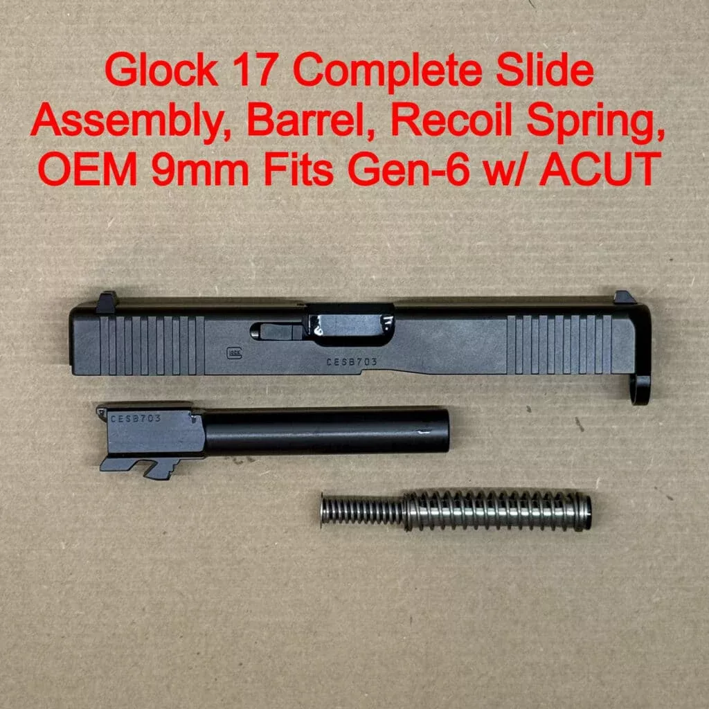 Glock 17 Gen 6 A-CUT OEM Complete Slide Assembly 9mm Aimpoint Ready – BRAND NEW
