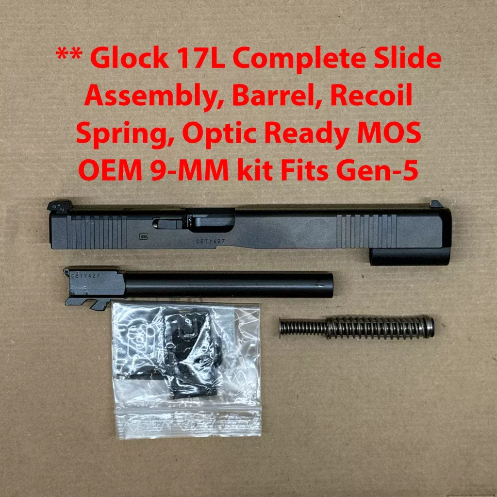 GLOCK 17L Gen 5 MOS OEM Complete Slide Assembly – BRAND NEW PA163S103MOS