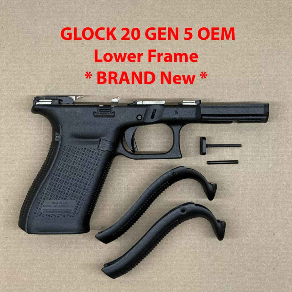 Glock 20 Gen 5 OEM Factory Lower Frame – Genuine Glock Grip Module – NEW