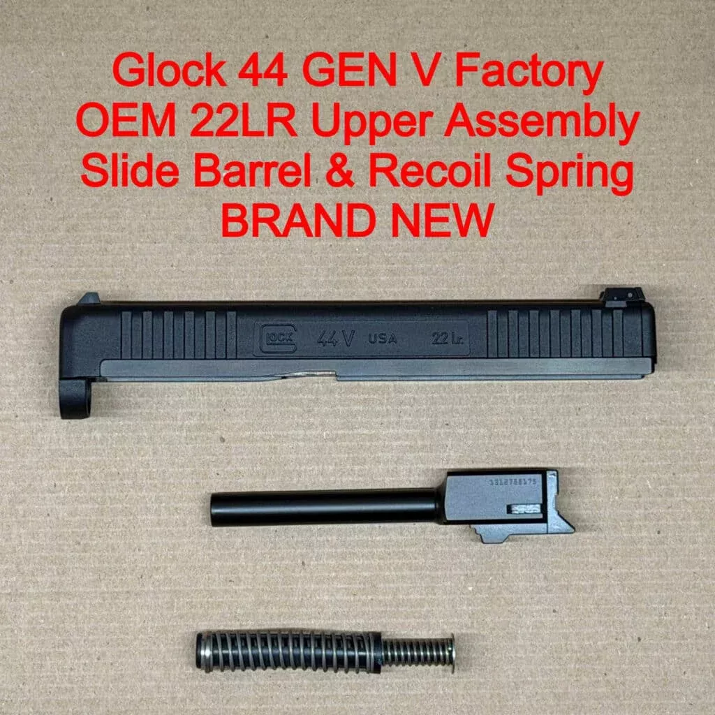 Glock 44 Gen V OEM Complete Slide Assembly .22 LR Black Factory NEW