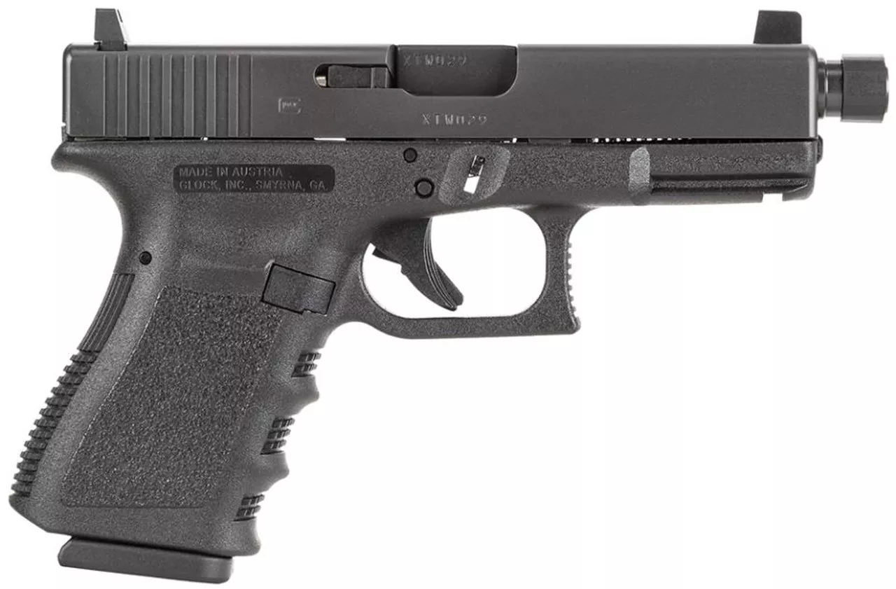 Glock G19 Standard DAO 9mm 4″ TB10+1 FS Integral Grip Black
