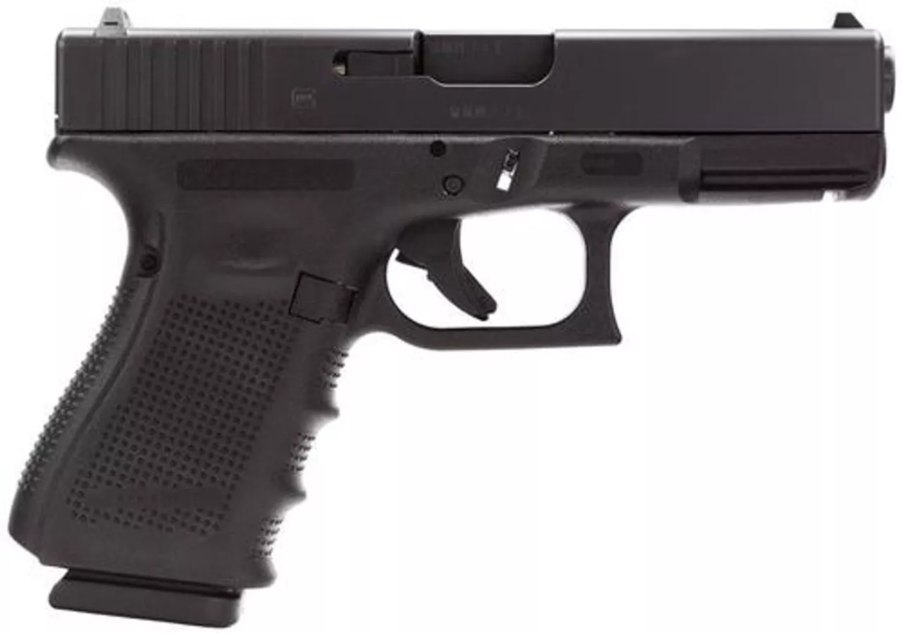 Glock G19C G4 9mm, 4.01″, 10rd, Fixed Sights, Black