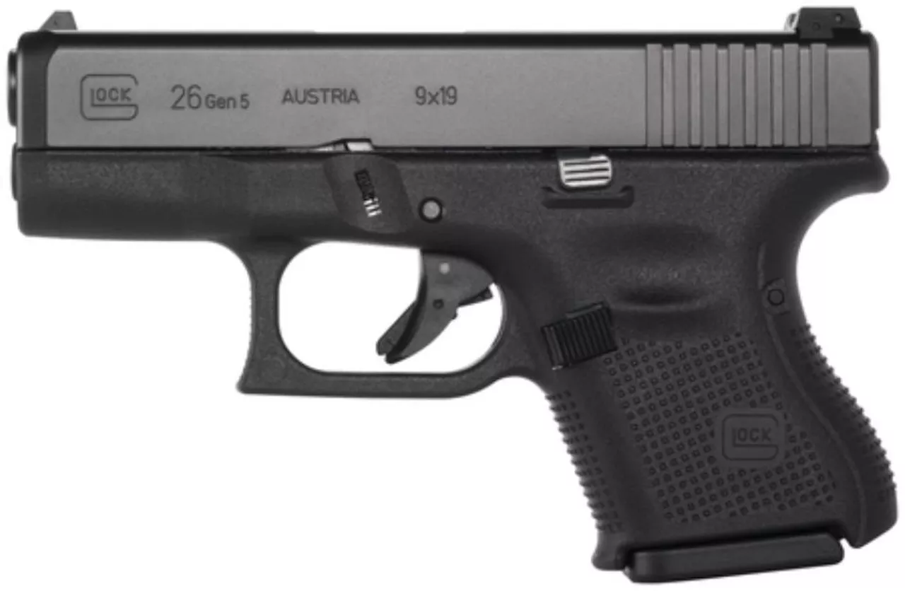 Glock G26 Gen5 9mm Fixed Sights 10rd Mag