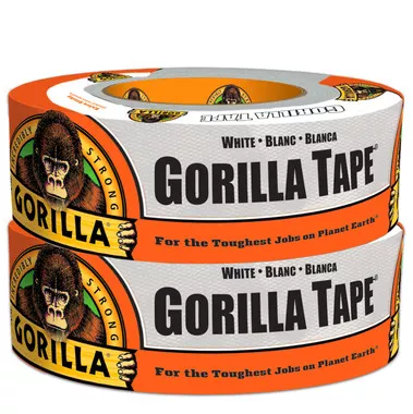Gorilla Duct Tape 1.88" x 30 Yard 2/Pack WHITE