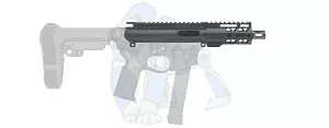 Gorilla Machining – AR-15 9MM MICRO – 4″ Upper Receiver – M-lok Handgaurd – Black
