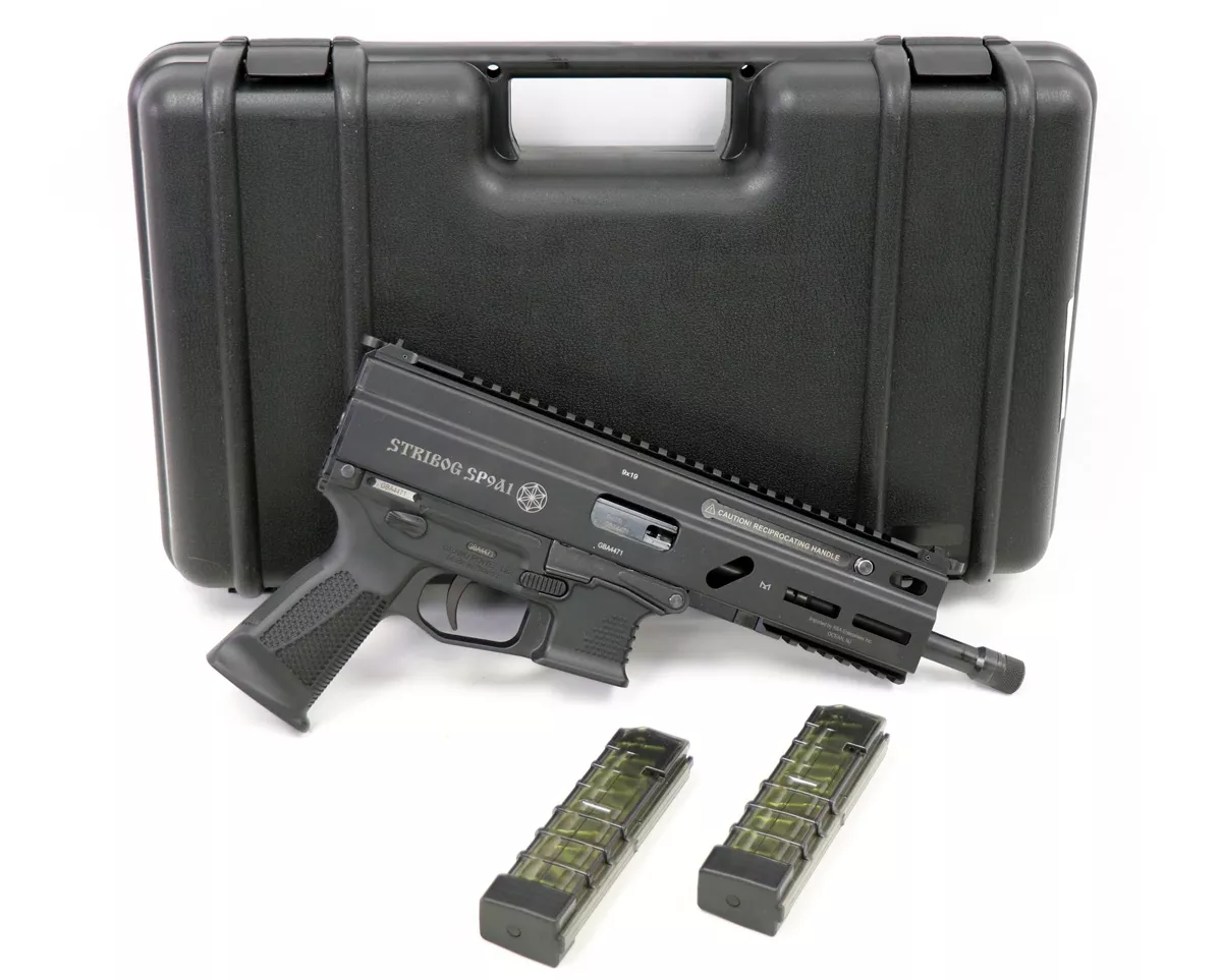Grand Power Stribog SP9 A1 9mm Tactical Pistol 8″ Threaded Barrel