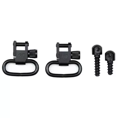 GrovTec Sling Swivel Set 1" Wood Screws Black