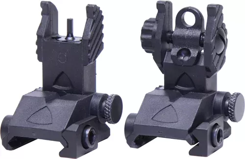 Guntec USA GUNTEC FOLDING POLY SIGHT SET THIN PROFILE BLACK