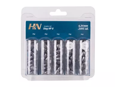 H&N Slug HP II Sampler, .249 Cal, 5 Types