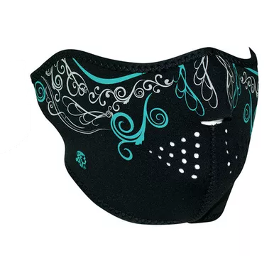 HALF MASK NEOPRENE VENETIAN GLOW IN THE DARK