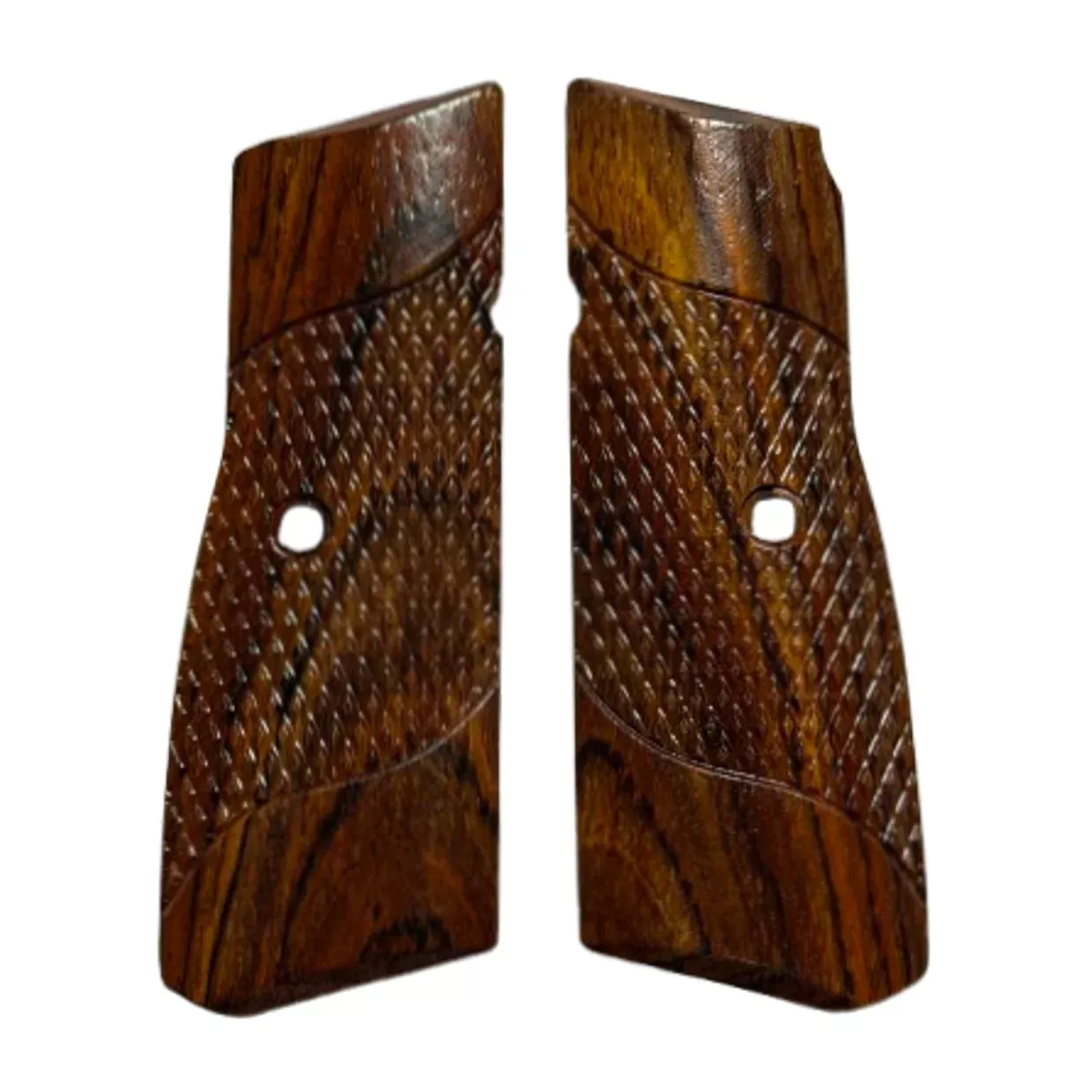 High Power (New FN) Grips - Signature Checkering - Cocobolo