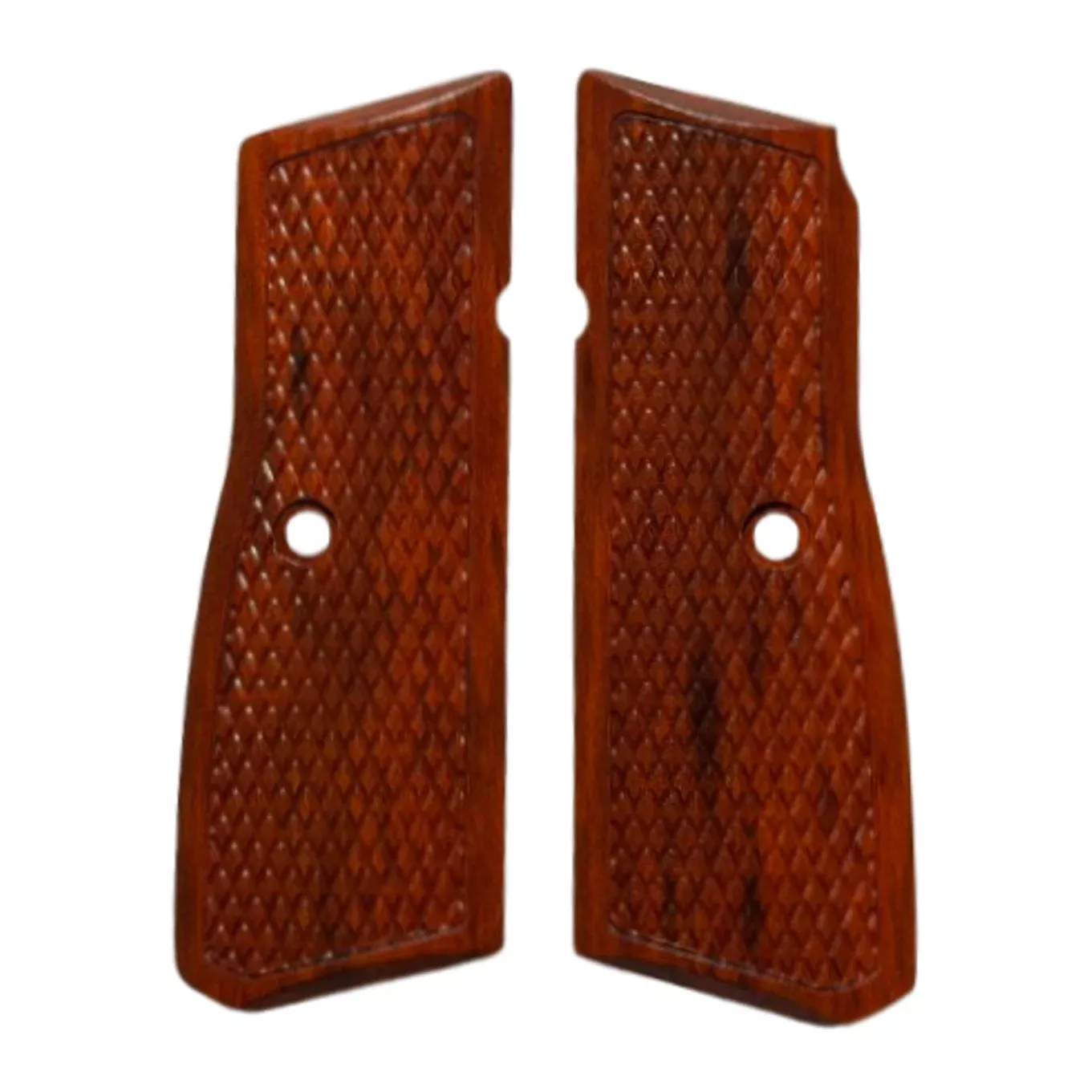 High Power (New FN) Grips - Standard Checkering - Redheart