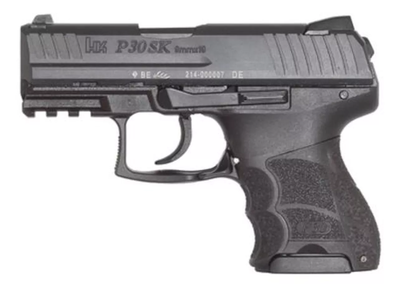 HK P30SK, Subcompact, (V3) DA/SA, rear decocking button, two 10rd magazines