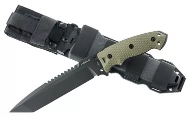 Hogue 35108 EX-F01 Fixed Blade Knife 7" Tanto Plain/Serrated Edge OD