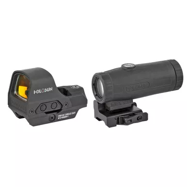 Holosun HS510C Open Reflex Circle Dot Sight + HM3X Magnifier Combo Pack