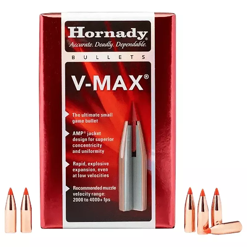 Hornady 22261 V-Max 22 Cal .224 50 gr V Max 100 Per Box