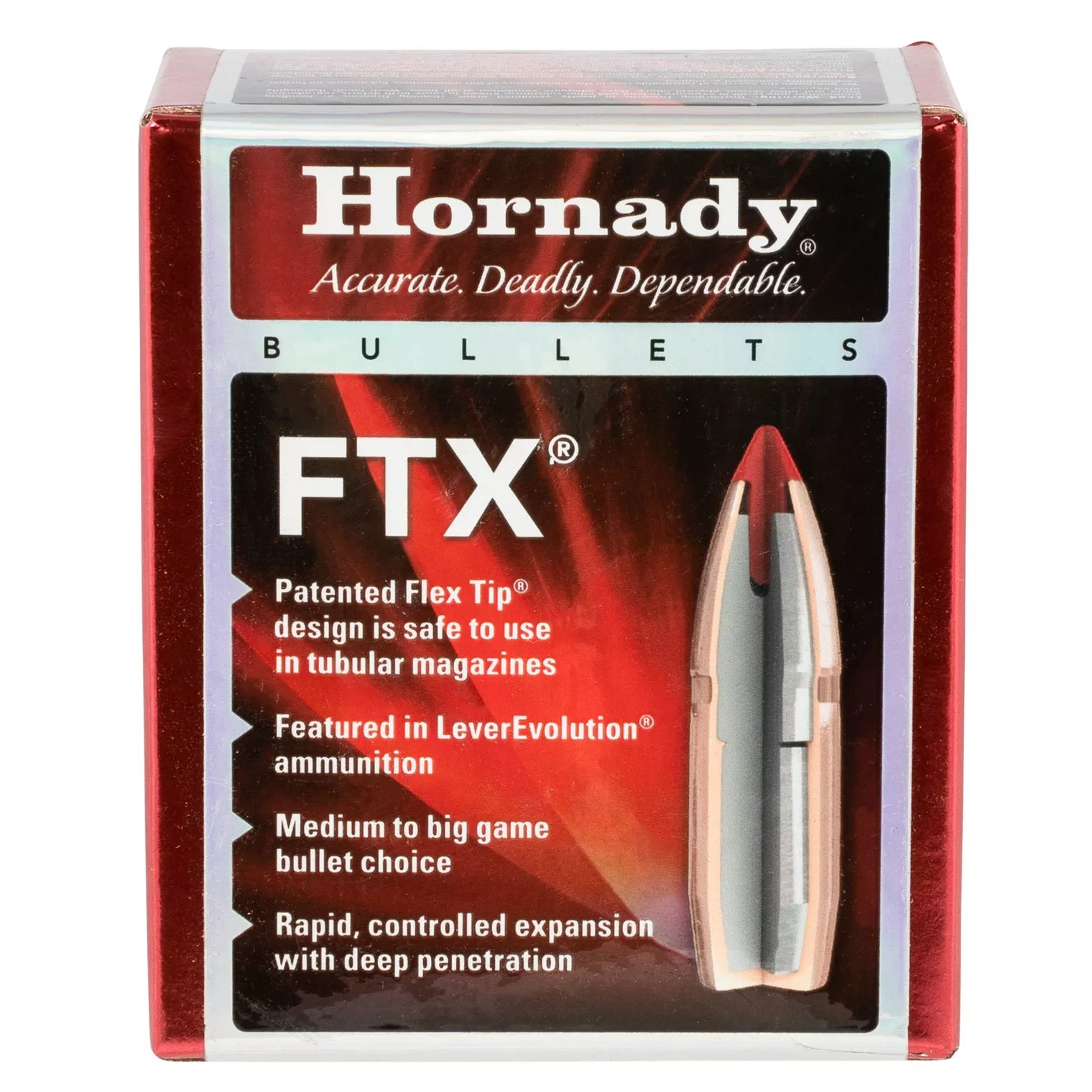 Hornady 3502 FTX 35 Cal .355 165 gr Flex Tip eXpanding 100 Per Box/ 15 Case