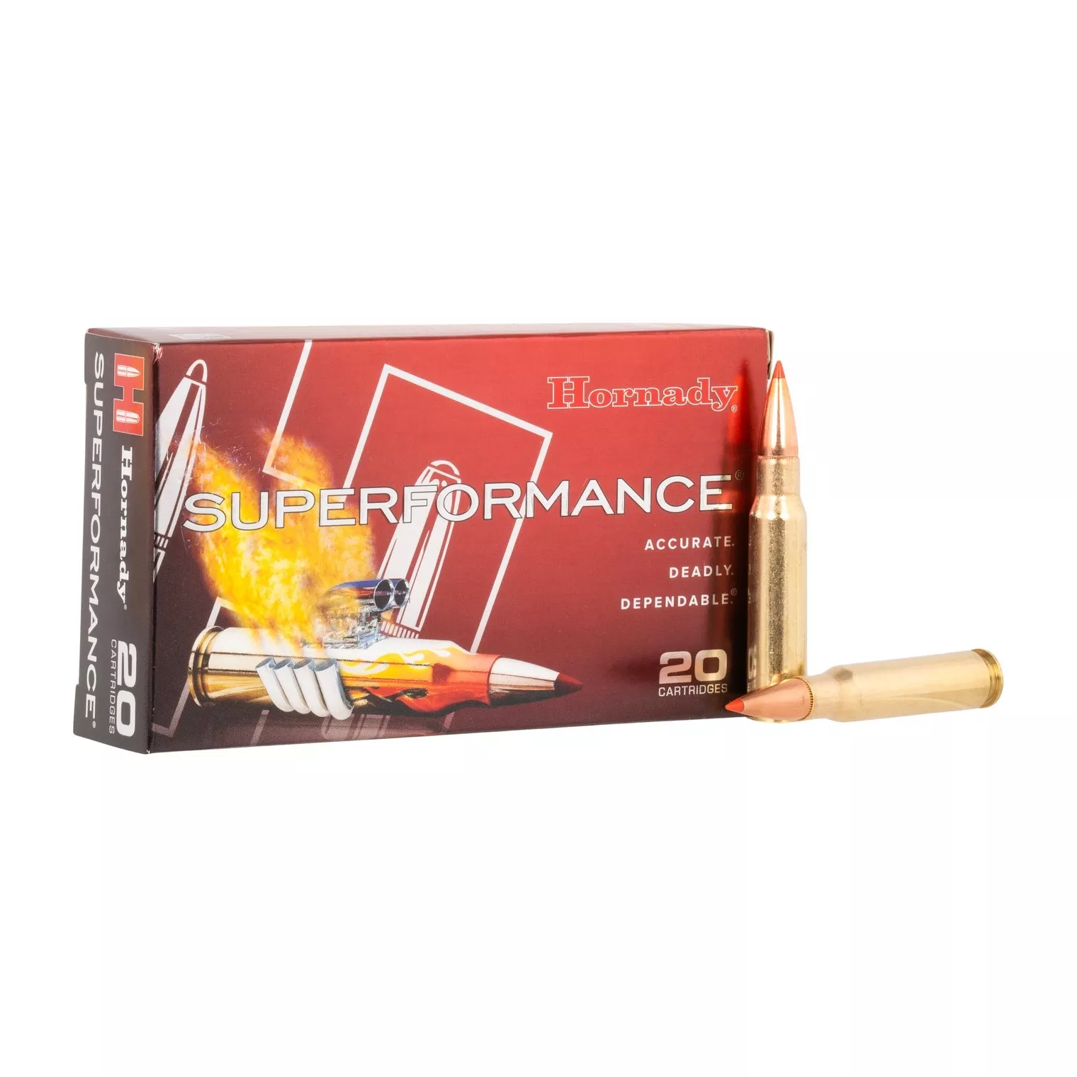 Hornady 80772 Superformance 308Win 180gr Super Shock Tip 20 Per Box/10 Case