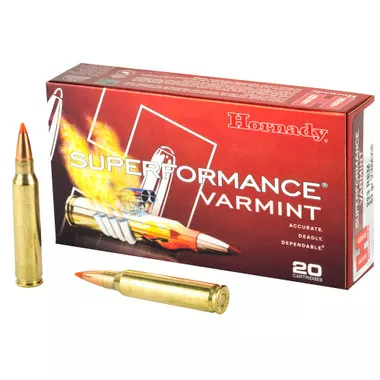 Hornady Superformance .223 Remington 53gr V-Max Ammunition - 20 Rounds