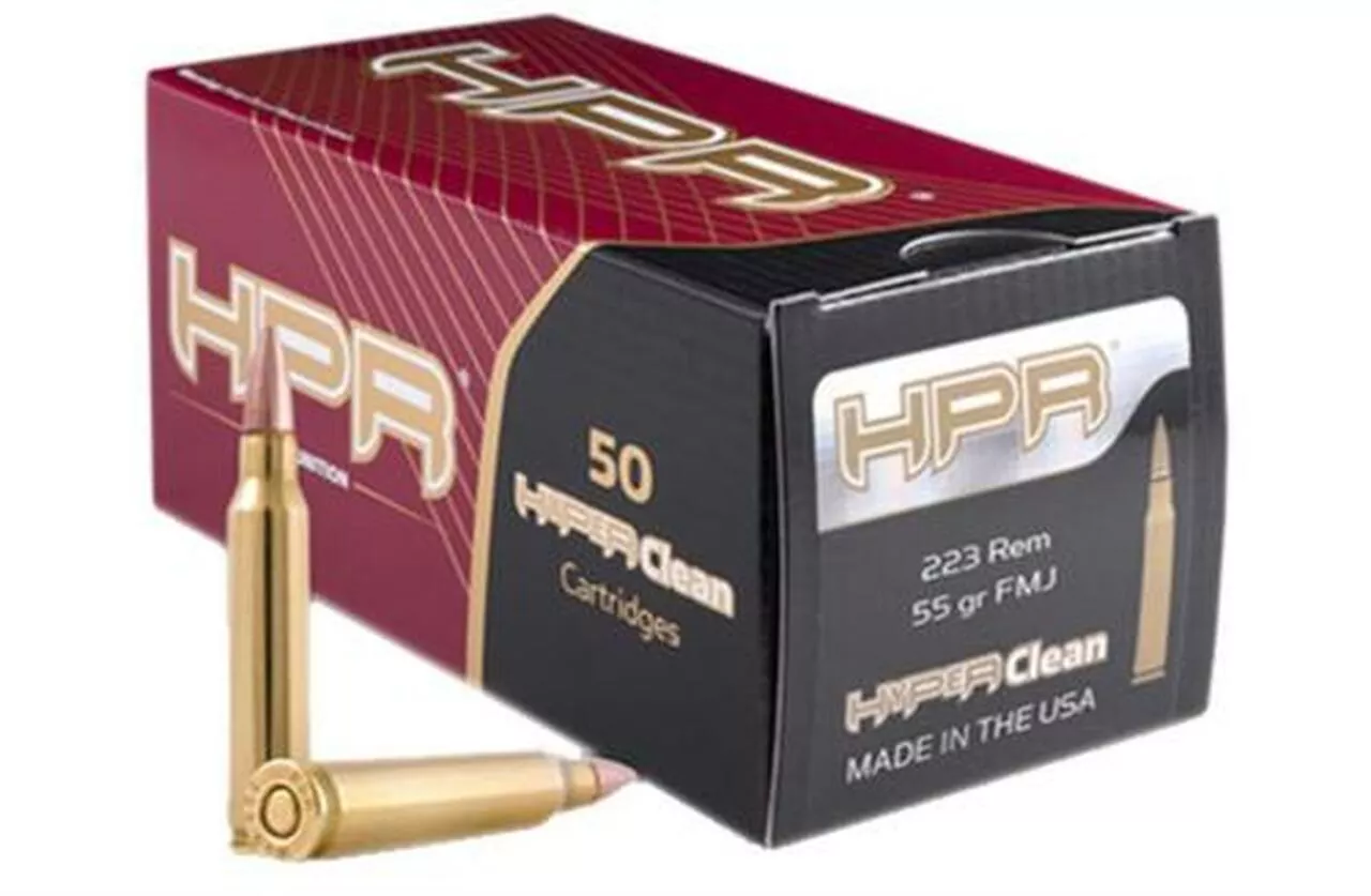 HPR Ammunition 223 Rem/5.56 NATO 55gr, FMJ, 50rd/Box, 20 Box/Case