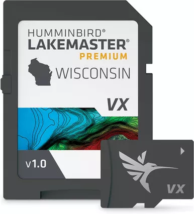 Humminbird LakeMaster Premium Winconsin V1 One Boat Network VX Technology