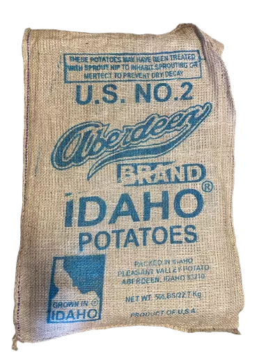 Idaho Potatoes Burlap Sack