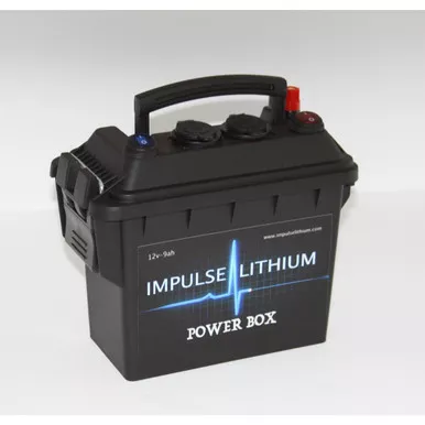 Impulse Lithium Power Box – 12v-9ah Lithium Iron Phosphate (LiFeP04) Battery
