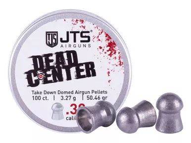JTS Dead Center Precision .30 Cal, 50.46 Grain, Domed, 100ct
