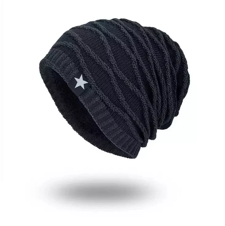 Knit Slouch Beanie Elevated Pattern Available In 4 Colors