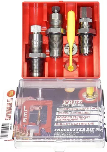 Lee Precision 375 Winchester 3 Pacesetter Die Steel Set USED