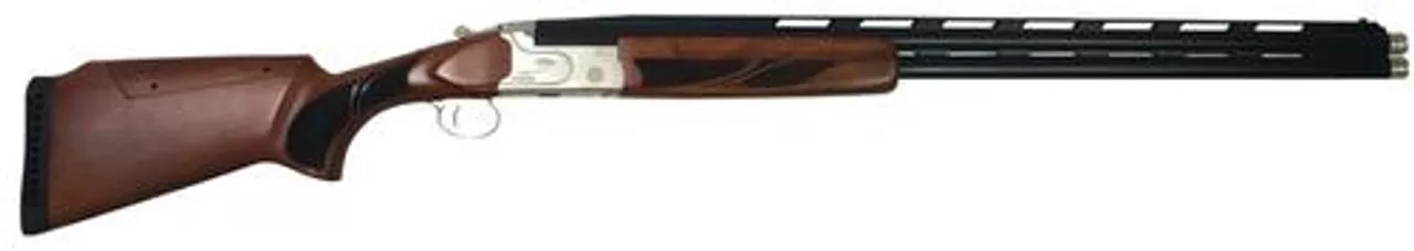 Legacy Pointer Clays Over/Under 12 Ga, 30″, 3″ Chamber, Satin Blue Finish, Turkish Walnut