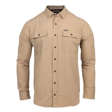 Long Sleeve Lightweight Vented Shirt, Quicksand