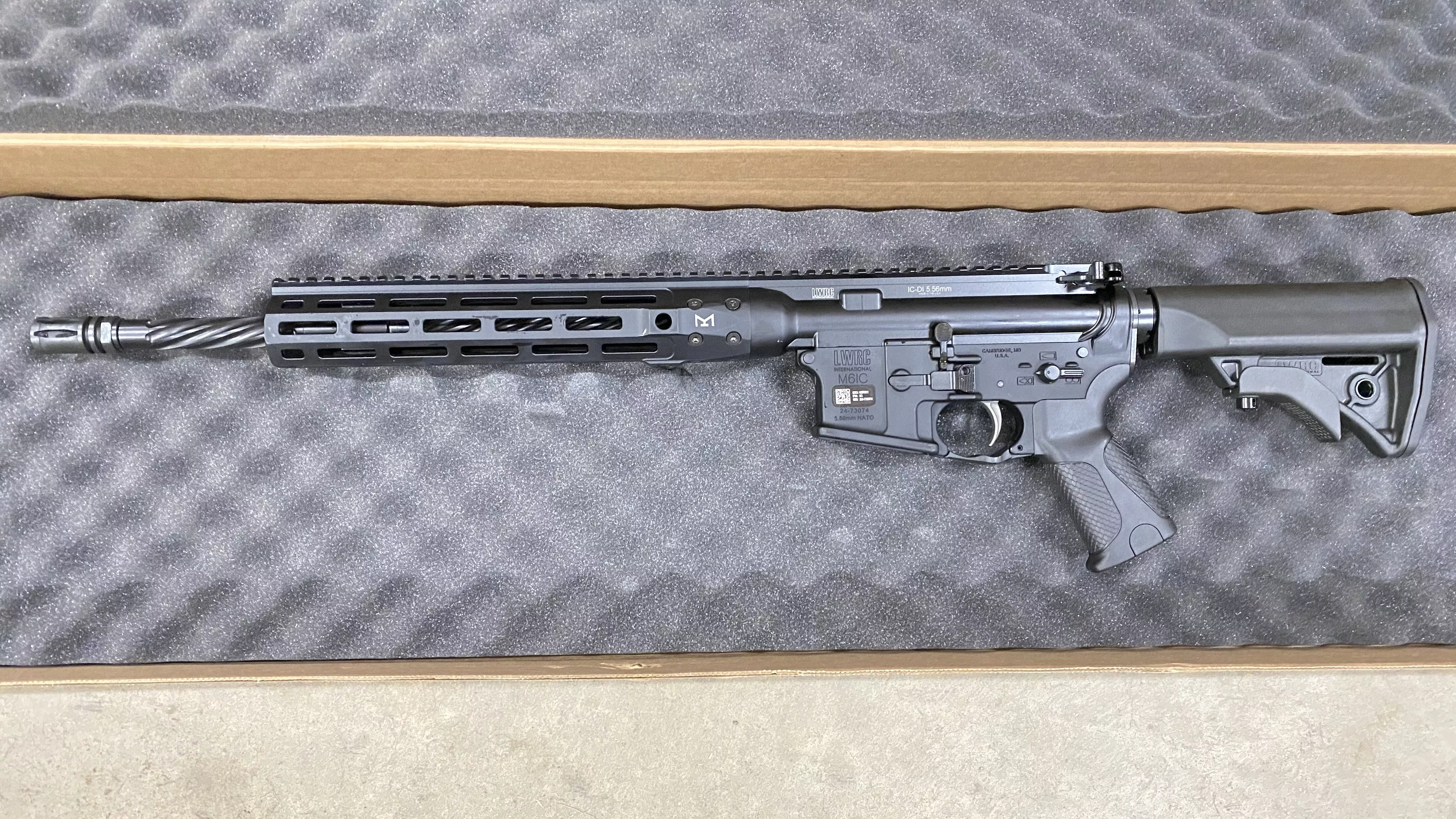 LWRC IC-DI AR-15 556 NATO M-LOK Free Float Handguard ICDIR5B16ML