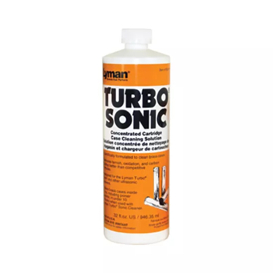 LYMAN TURBO SONIC CASE CLEANING SOLUTION 32OZ. BOTTLE