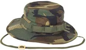 Military Style Woodland Boonie Hat