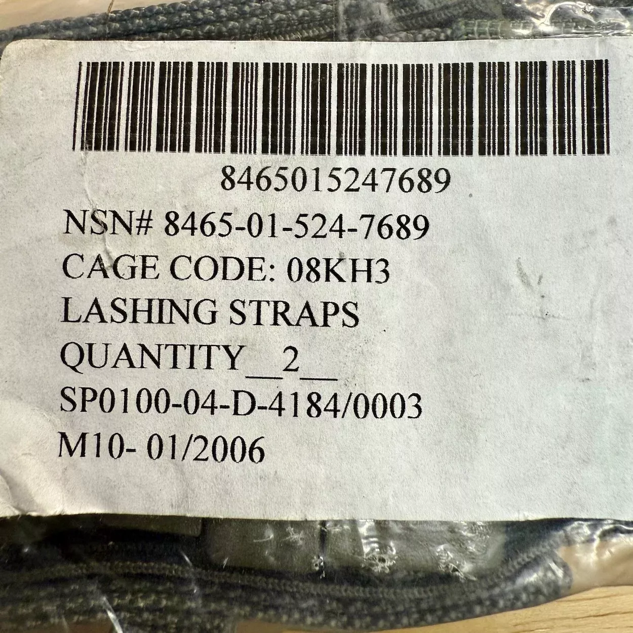 MOLLE II Lashing Straps 2-Pack - 6ft Quick ReleaseFoliage Green