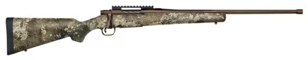 Mossberg Patriot Predator .308 Win, 22″ Threaded Barrel, TrueTimber Strata Stock, 5rd Brown Cerakote, 5rd