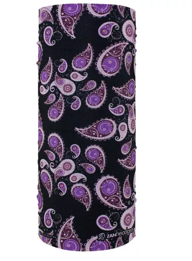 MOTLEY TUBE POLYESTER PURPLE PAISLEY