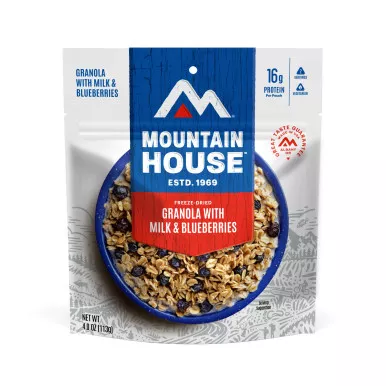 Mountain House Granola with Milk & Blueberries Pouch