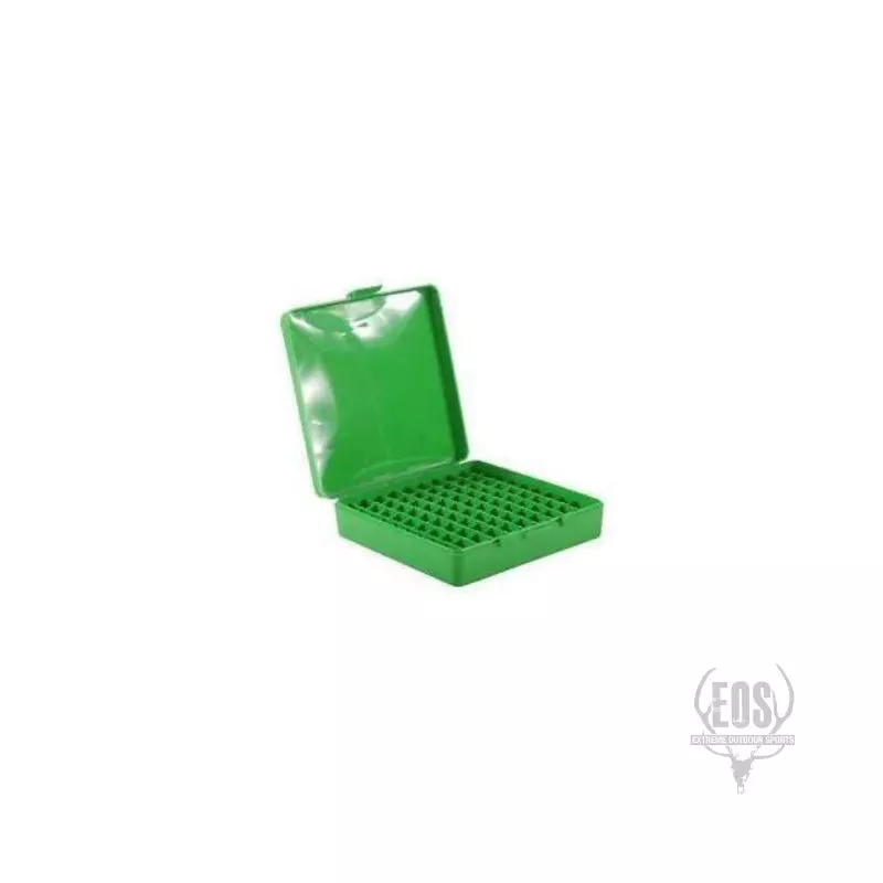 MTM PISTOL AMMO BOX 100 ROUND GREEN