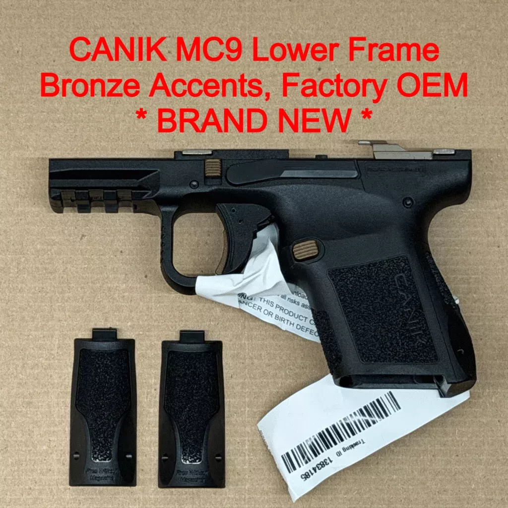 NEW – FACTORY Canik Mete MC9 9mm Lower Frame Assembly Grip Module Micro Compact Black