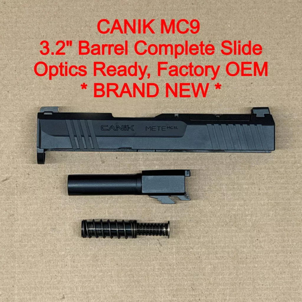 NEW – FACTORY Canik Mete MC9 MC9L 9mm 3.18” Optics Ready Slide Assembly