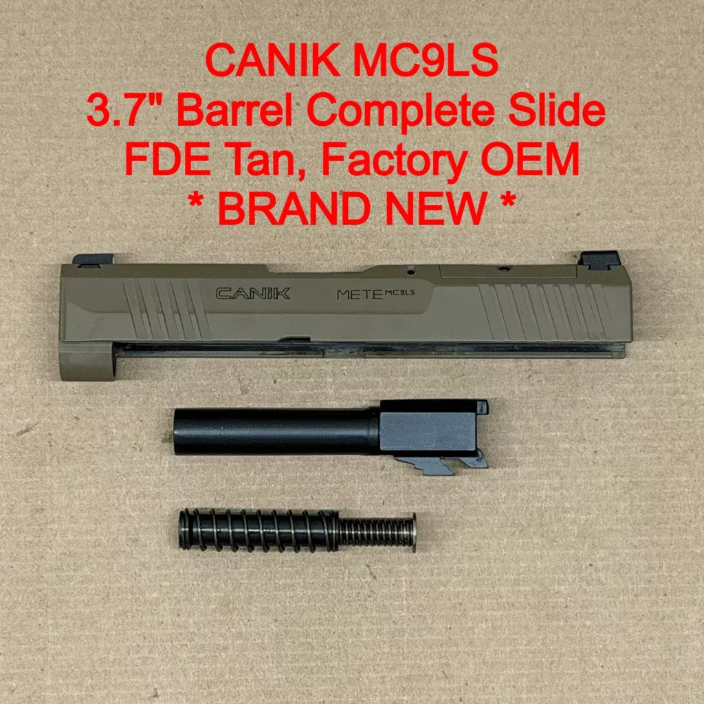 NEW – FACTORY Canik Mete MC9LS 9mm 3.63” Optics Ready FDE Slide Assembly