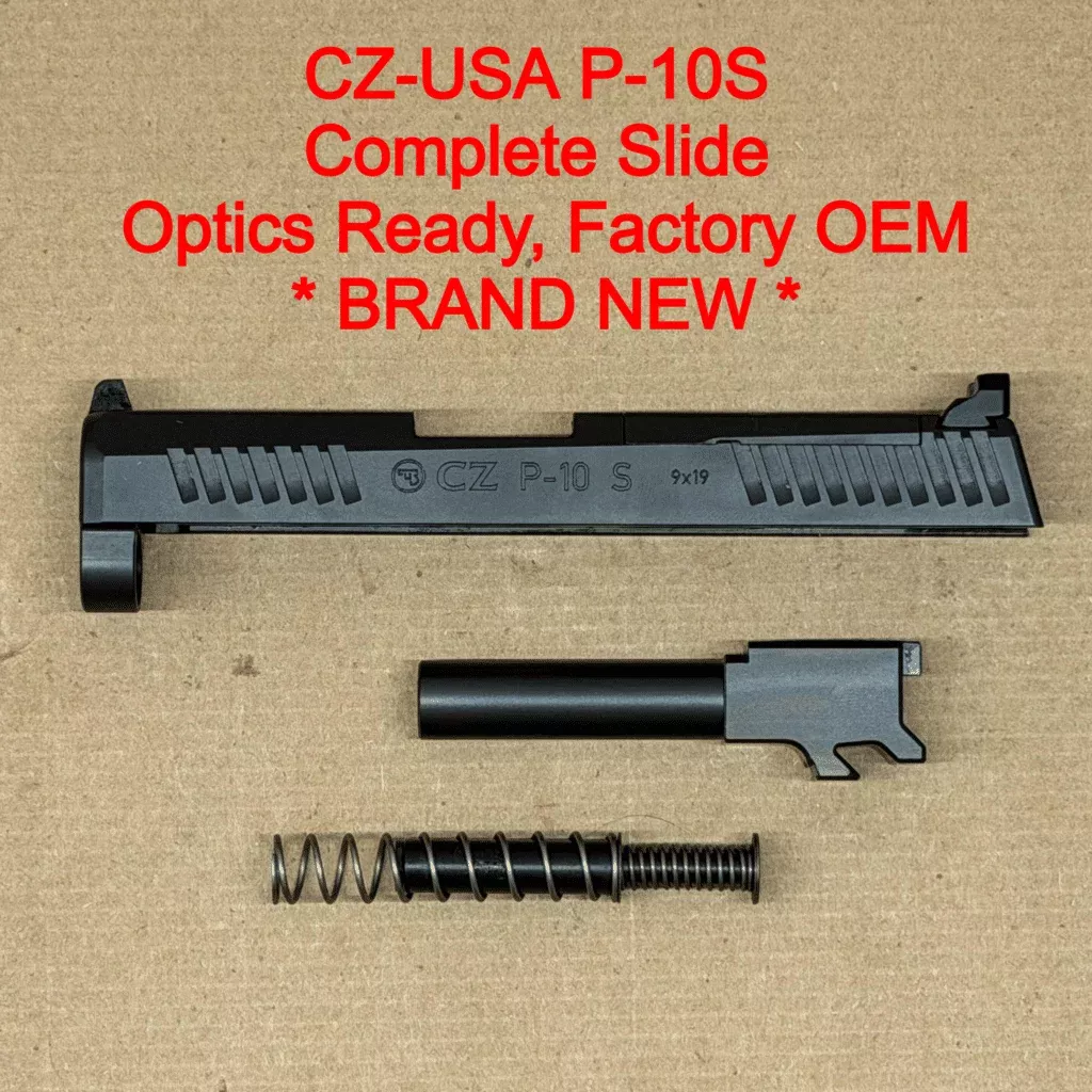 NEW – FACTORY CZ P-10 S OR 9mm 3.5” Optics Ready Slide Assembly