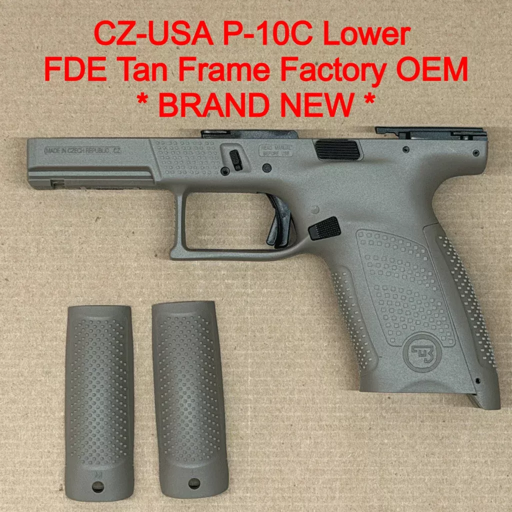 NEW – FACTORY CZ-USA P-10 C 9mm Lower Frame Assembly Compact FDE