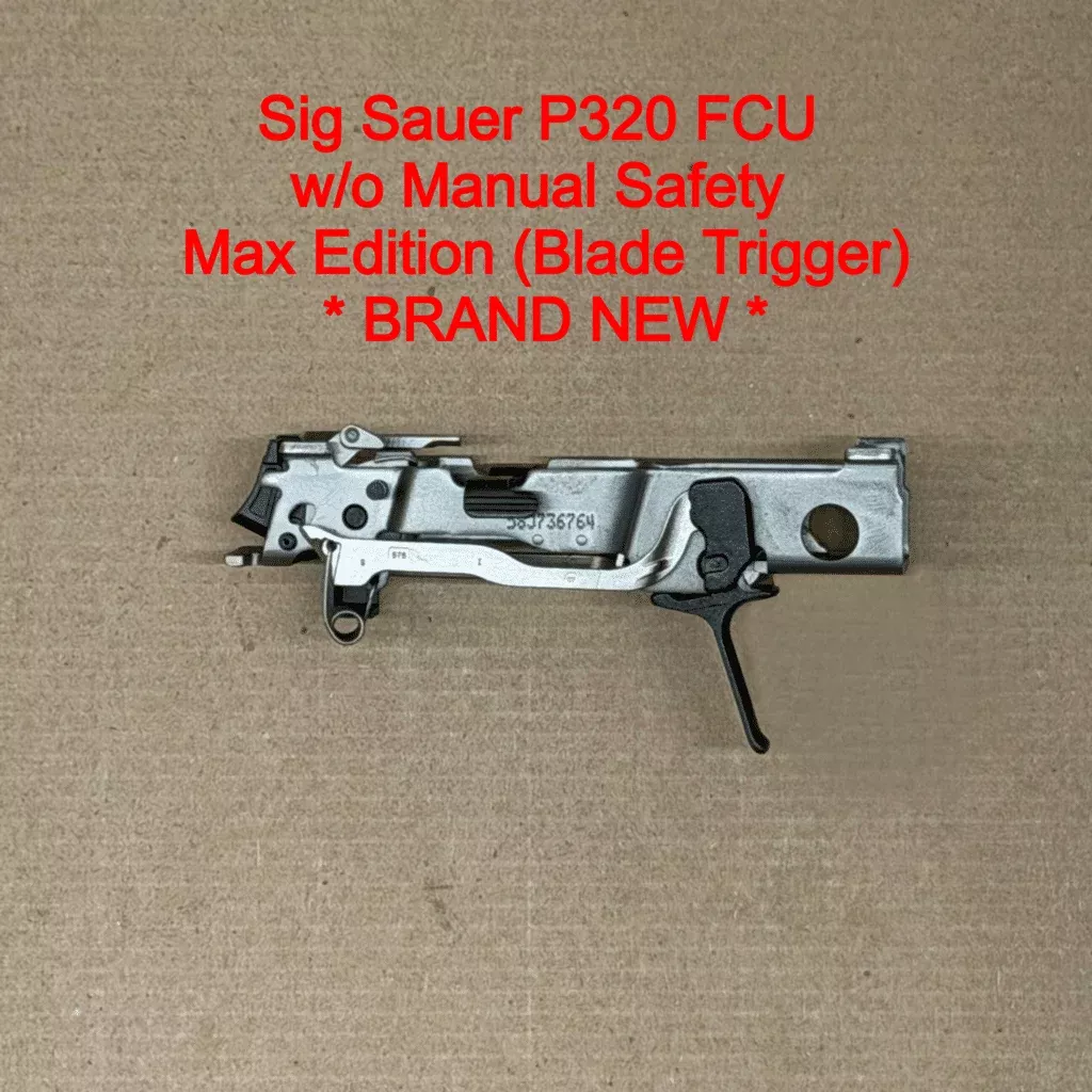 NEW – FACTORY SIG SAUER P320 9mm Fire Control Unit FCU Max Michel Edition Flat Trigger Black