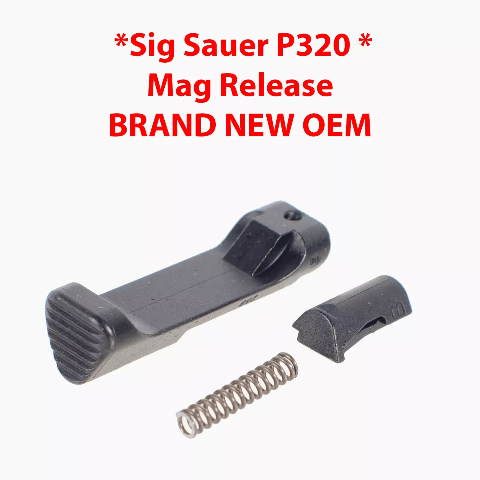 NEW – FACTORY Sig Sauer P320 OEM Magazine Release Kit Button Spring Stop