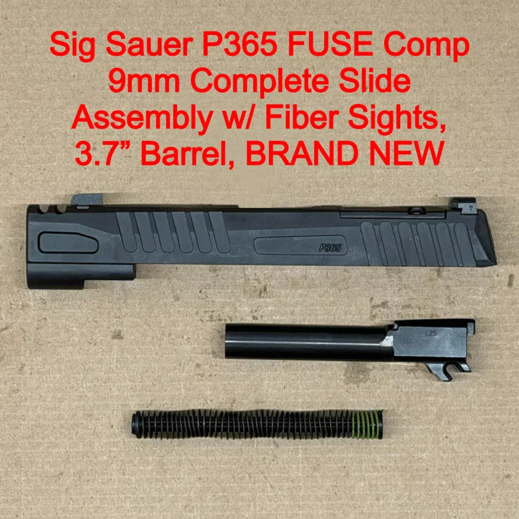 NEW – FACTORY Sig Sauer P365 Fuse Comp 9mm 3.7” Optics Ready Slide Assembly