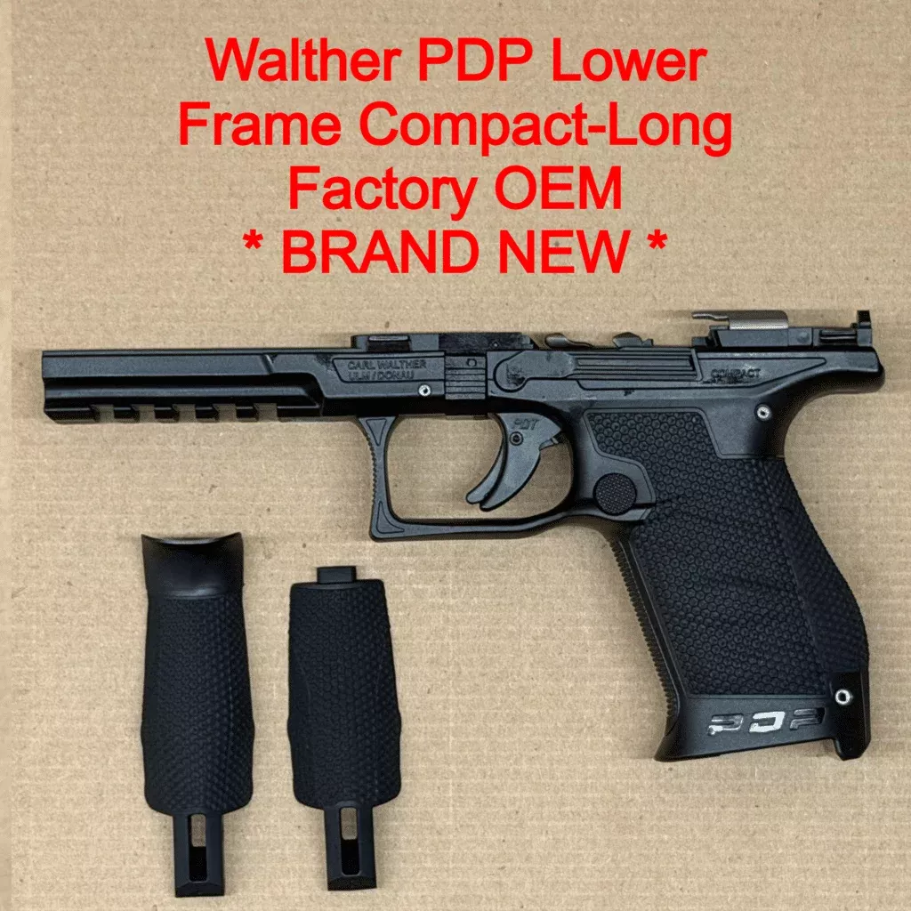 NEW – FACTORY Walther PDP 9mm Lower Frame Assembly Performance Trigger Long Rail Black