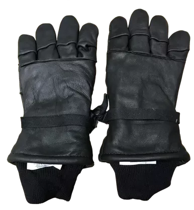 NEW Intermediate Cold/Wet Weather Black LeatherGloves SMALL